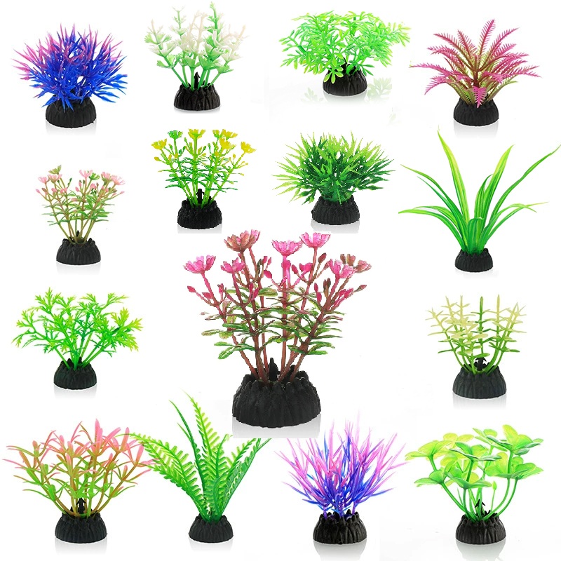Marine Aquarium Aquascape - Simulación de plantas artificiales de PVC,