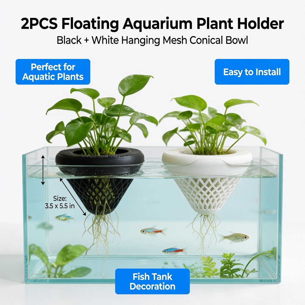 Soporte flotante para plantas  - Marine Aquarium Aquascape reseña y precio