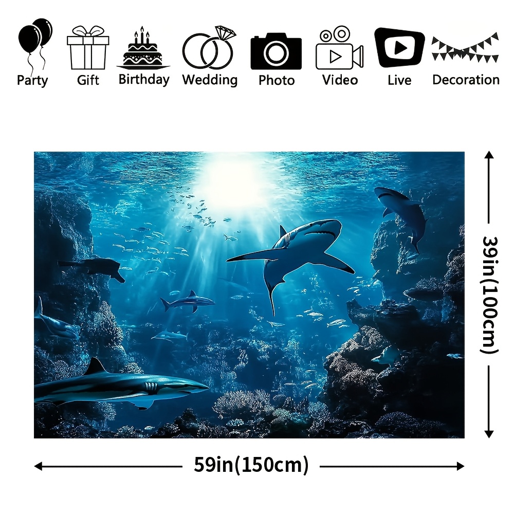 Impresionante Tapiz de Pared c - Aquarium Marine Blue reseña y precio