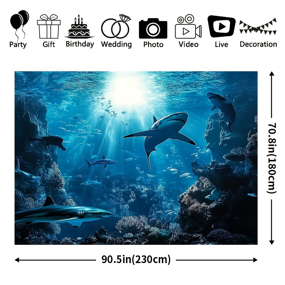 Impresionante Tapiz de Pared c - Aquarium Marine Blue reseña y precio