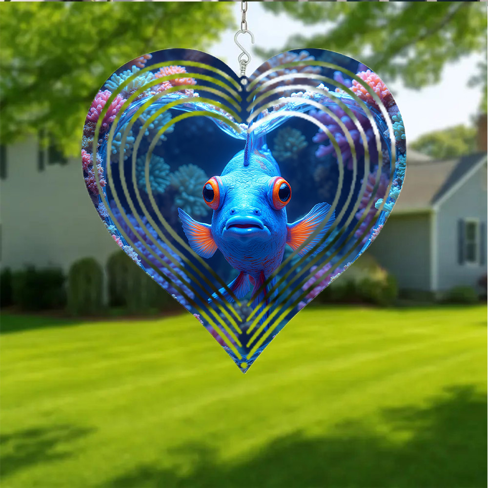 Campana de Viento Plana 2D, 1  - Aquarium Marine Blue reseña y precio
